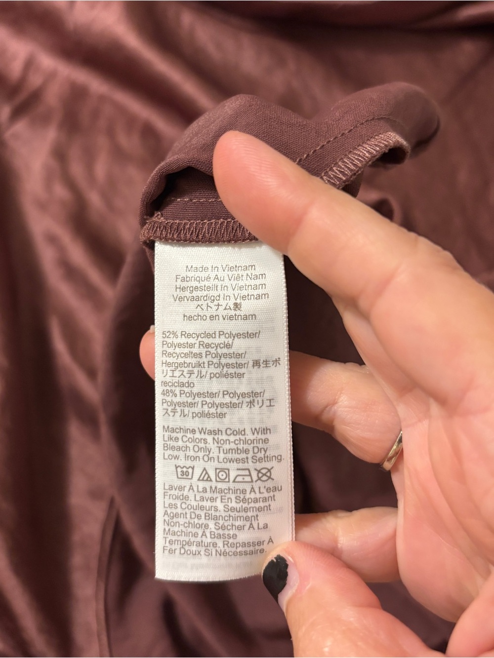 Madewell Bias Cut Satin Slip Midi Skirt Size 12 Washable Mauve Model Off Duty - Picture 8 of 9